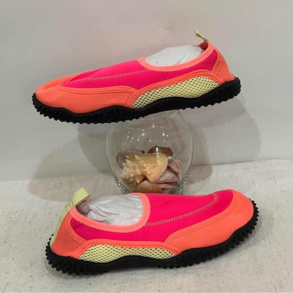Girls Neon Water Shoes Size 3 - Picture 4 of 7